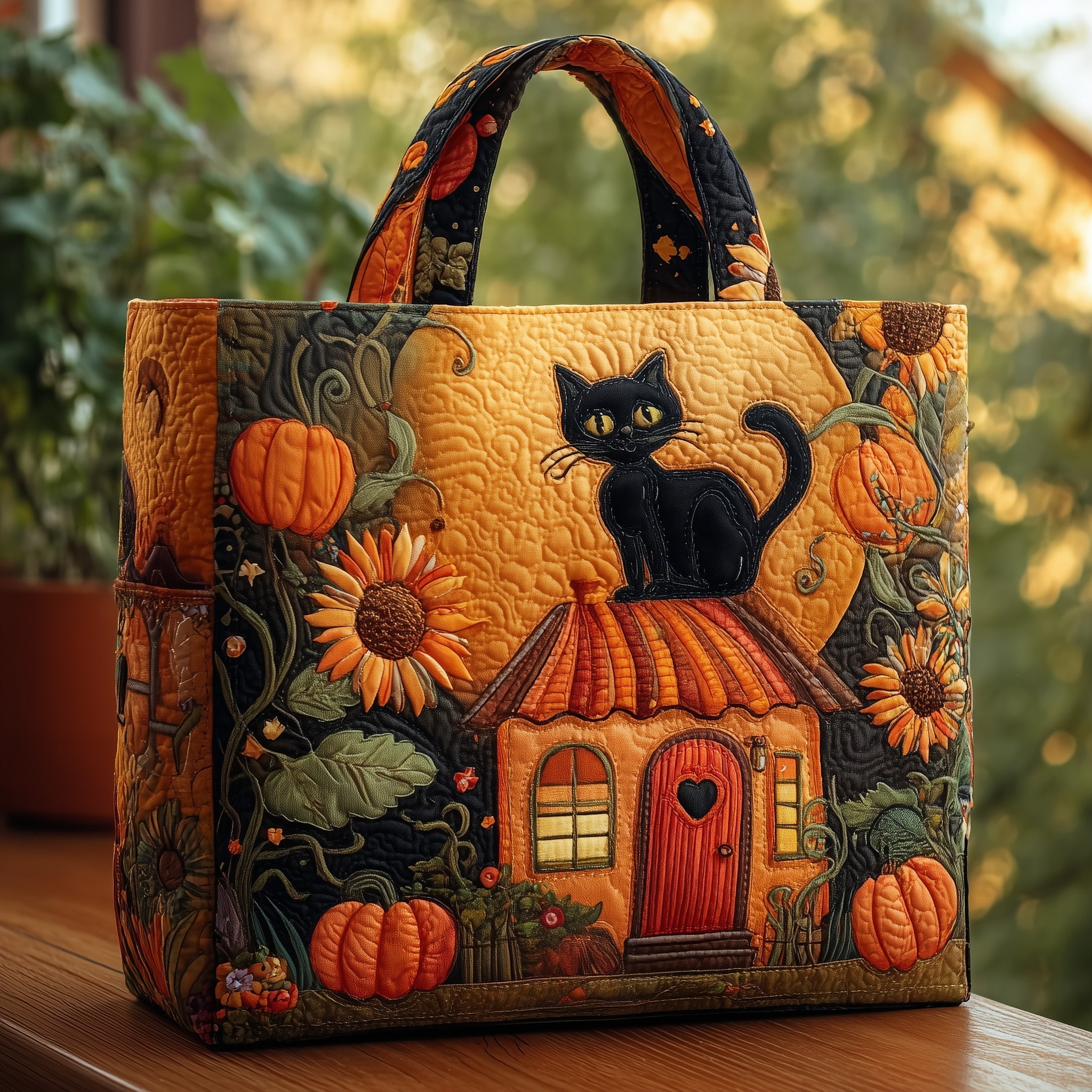 Cozy Cat Quilted Tote Bag GFTOMA2532