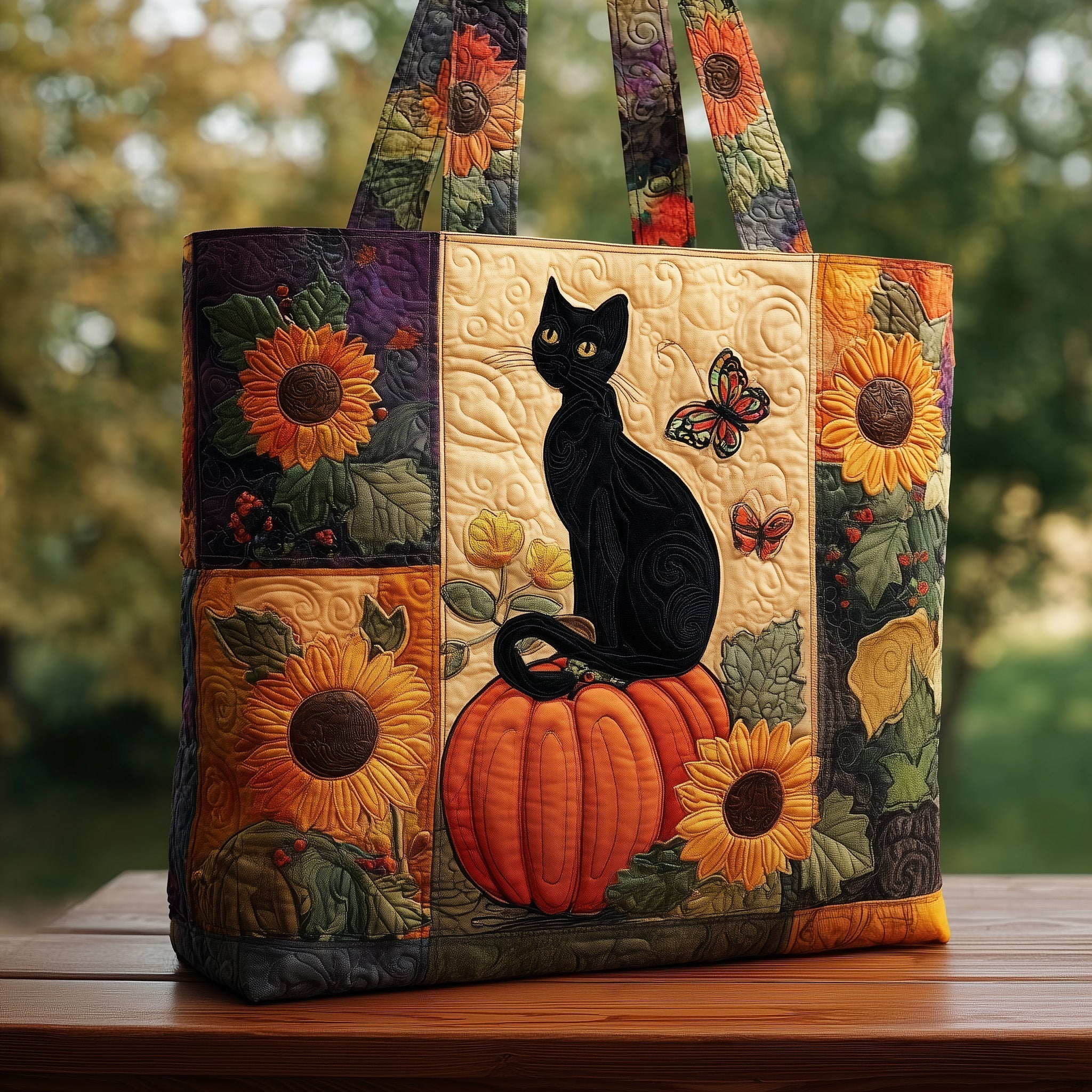 Cozy Cat Quilted Tote Bag GFTOMA2533