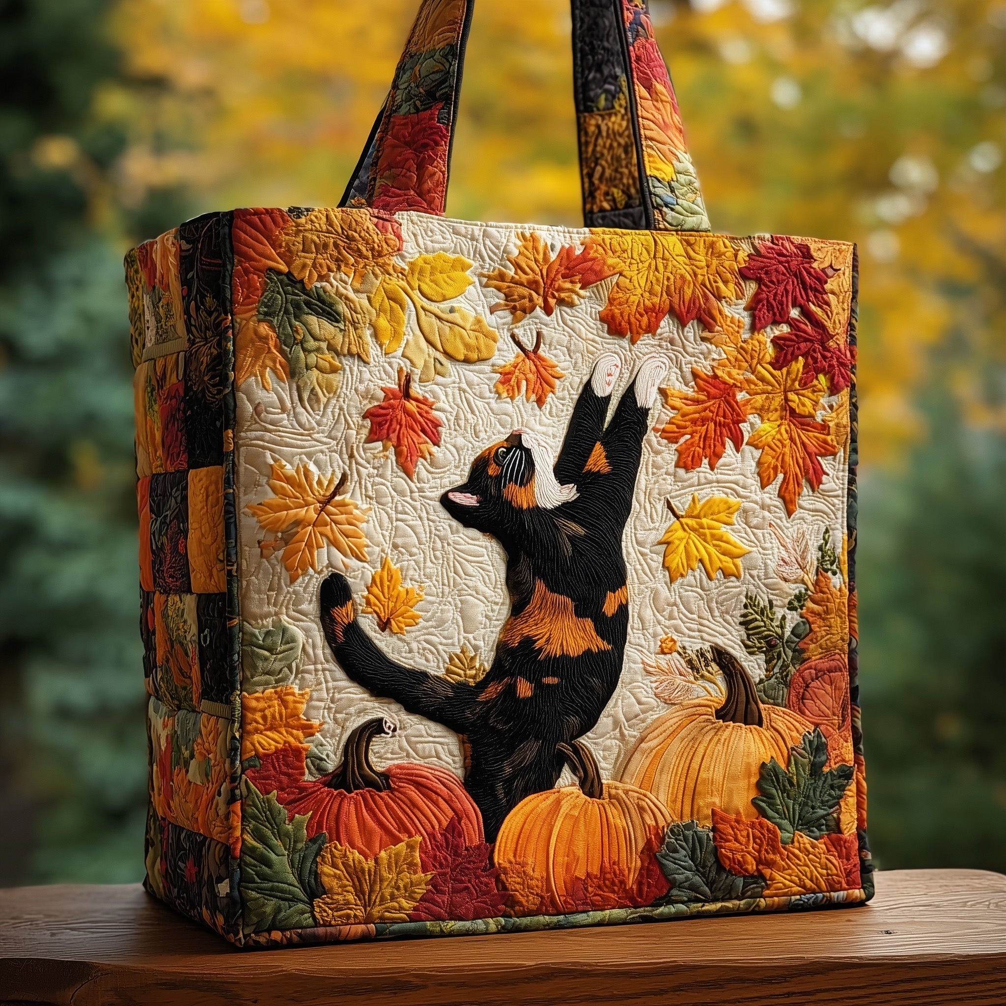 Cozy Cat Quilted Tote Bag GFTOMA2539