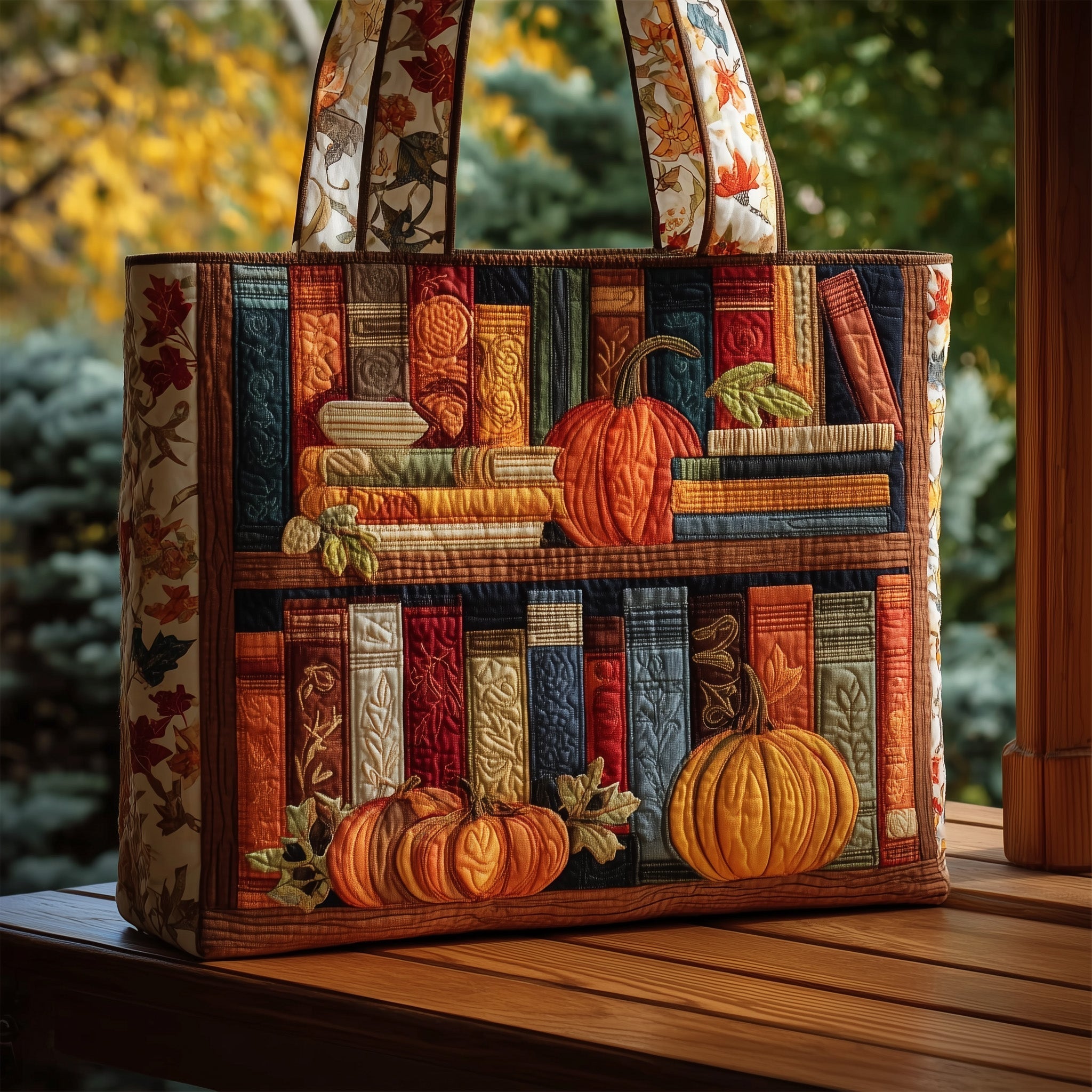 Cozy Library Quilted Tote Bag GFTOMA2579