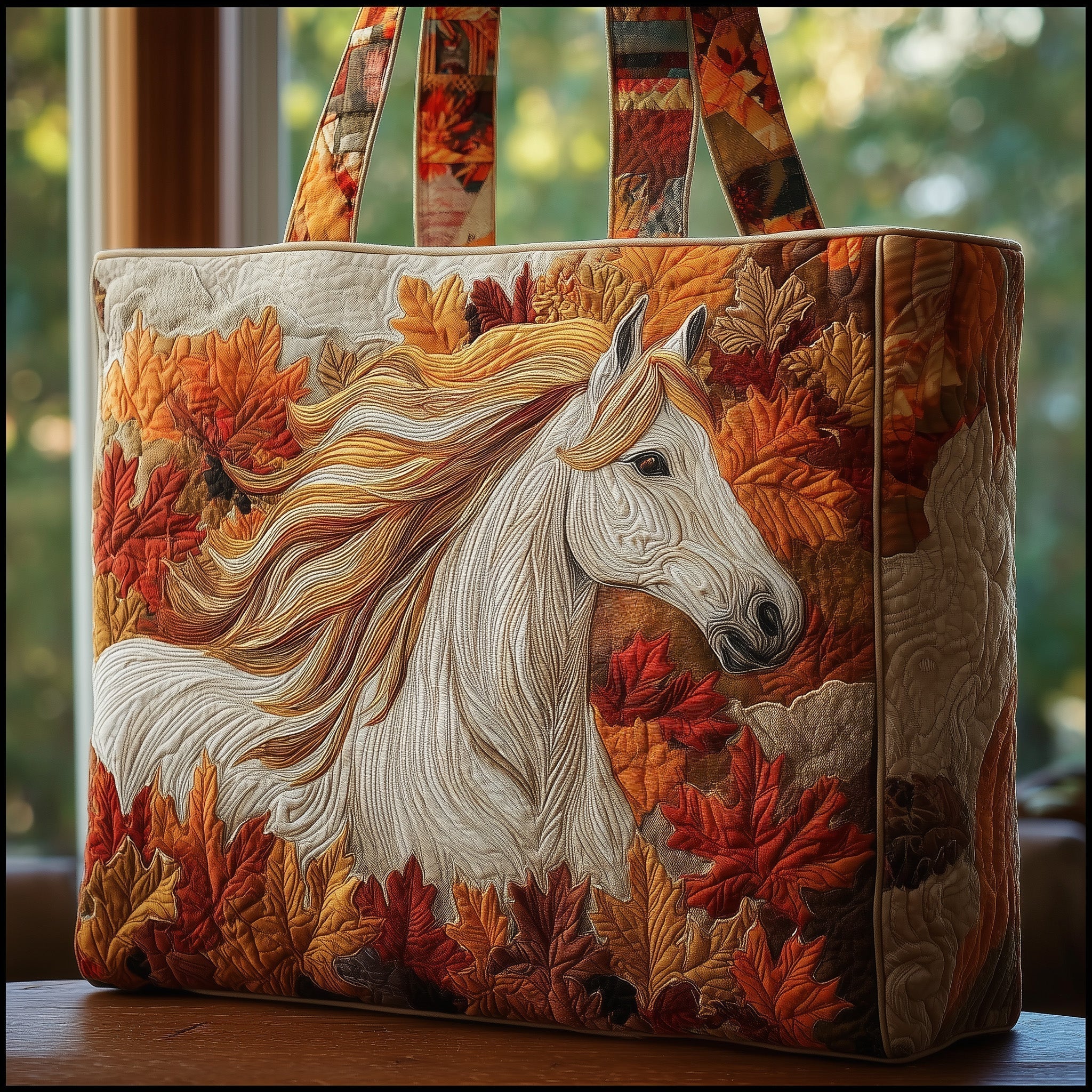 Mustang Leaf Quilted Tote Bag GFTOMA2628