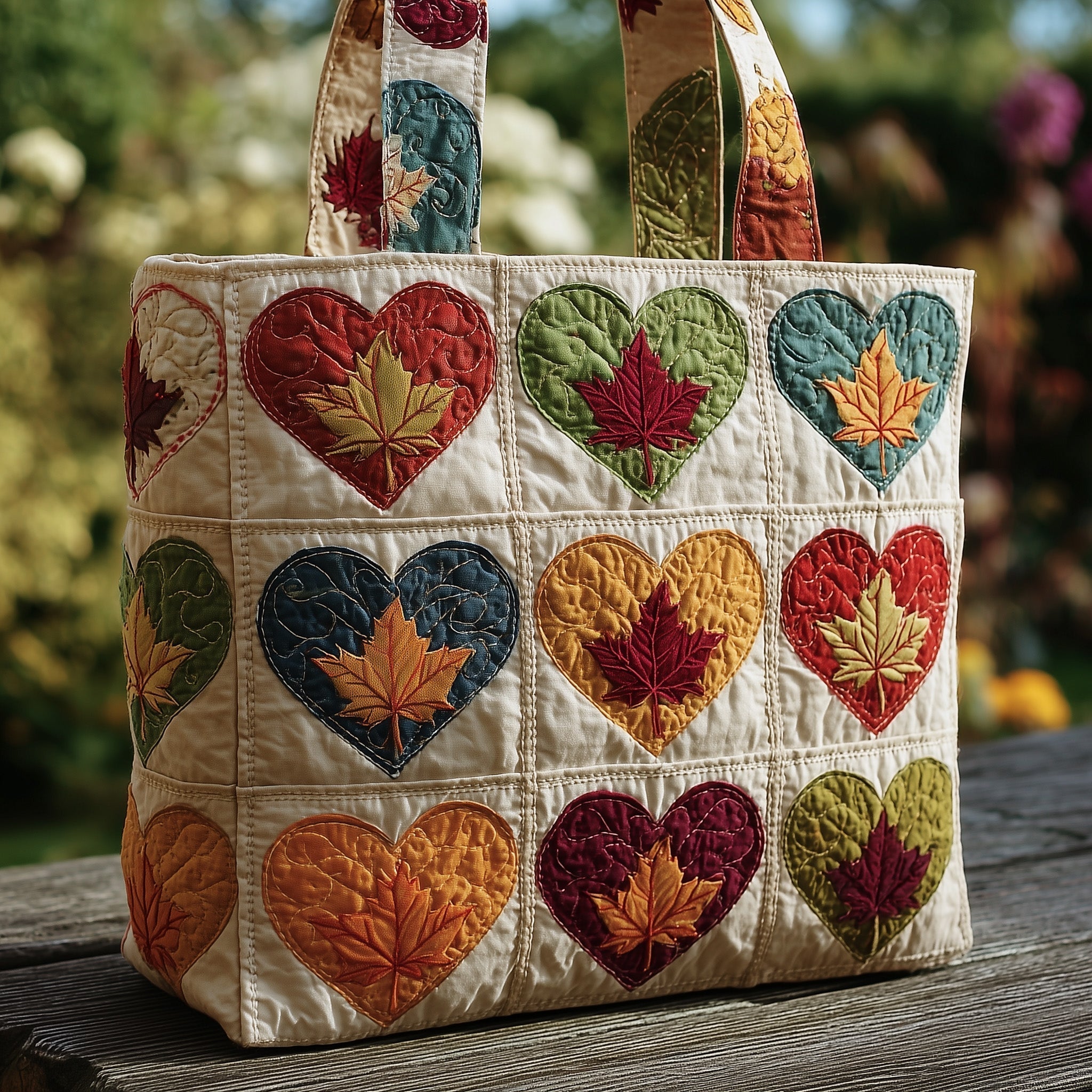 Fall in Love Quilted Tote Bag GFTOMA2646