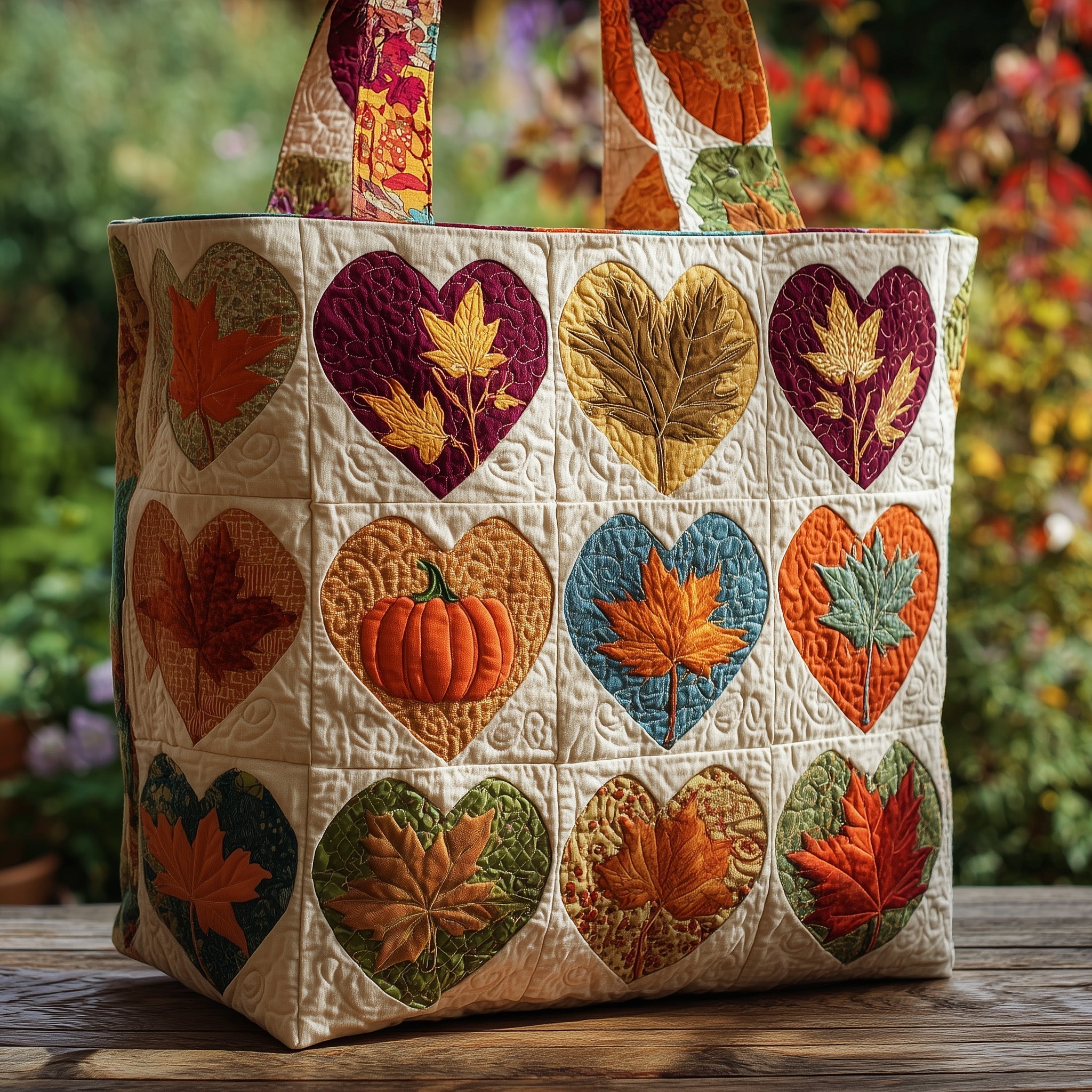 Fall in Love Quilted Tote Bag GFTOMA2647