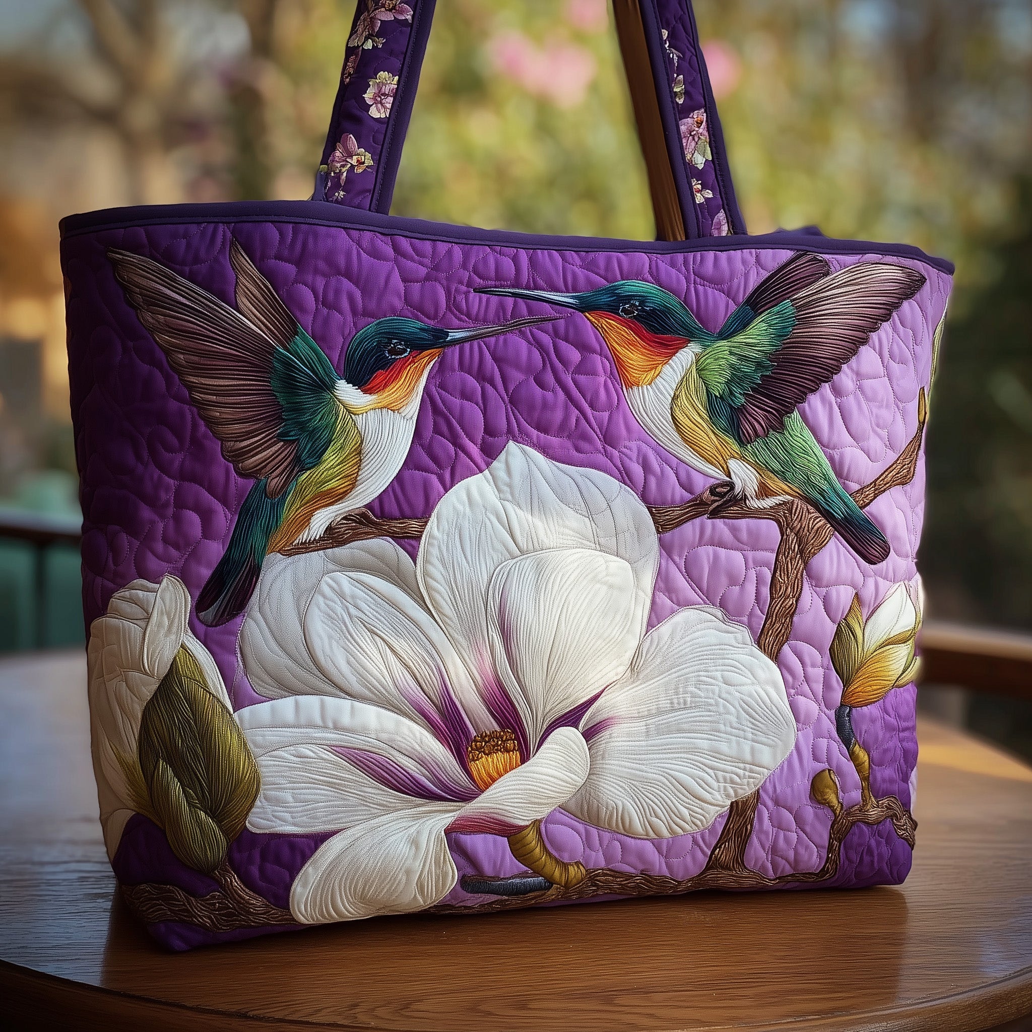 Hummingbird Quilted Tote Bag GFTOMA2684