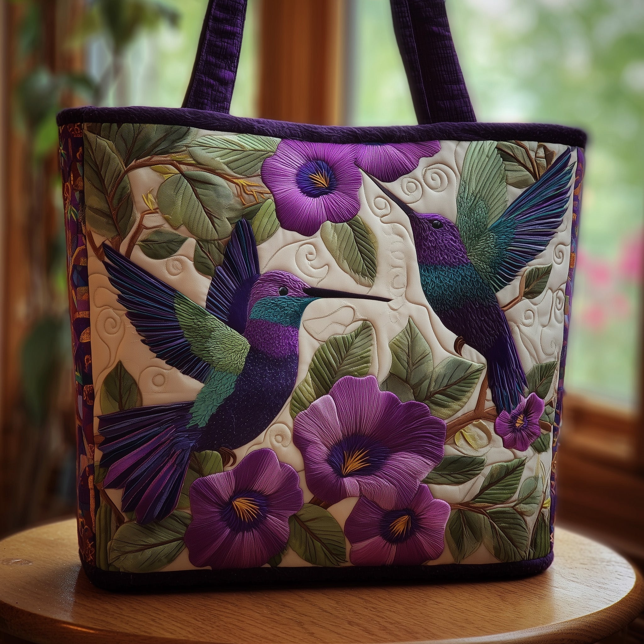 Hummingbird Quilted Tote Bag GFTOMA2685