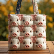 Happy Piggies Quilted Tote Bag GFTOMA2697
