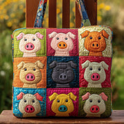 Happy Piggies Quilted Tote Bag GFTOMA2701