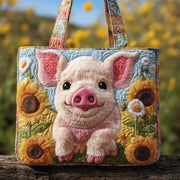 Happy Piggies Quilted Tote Bag GFTOMA2702