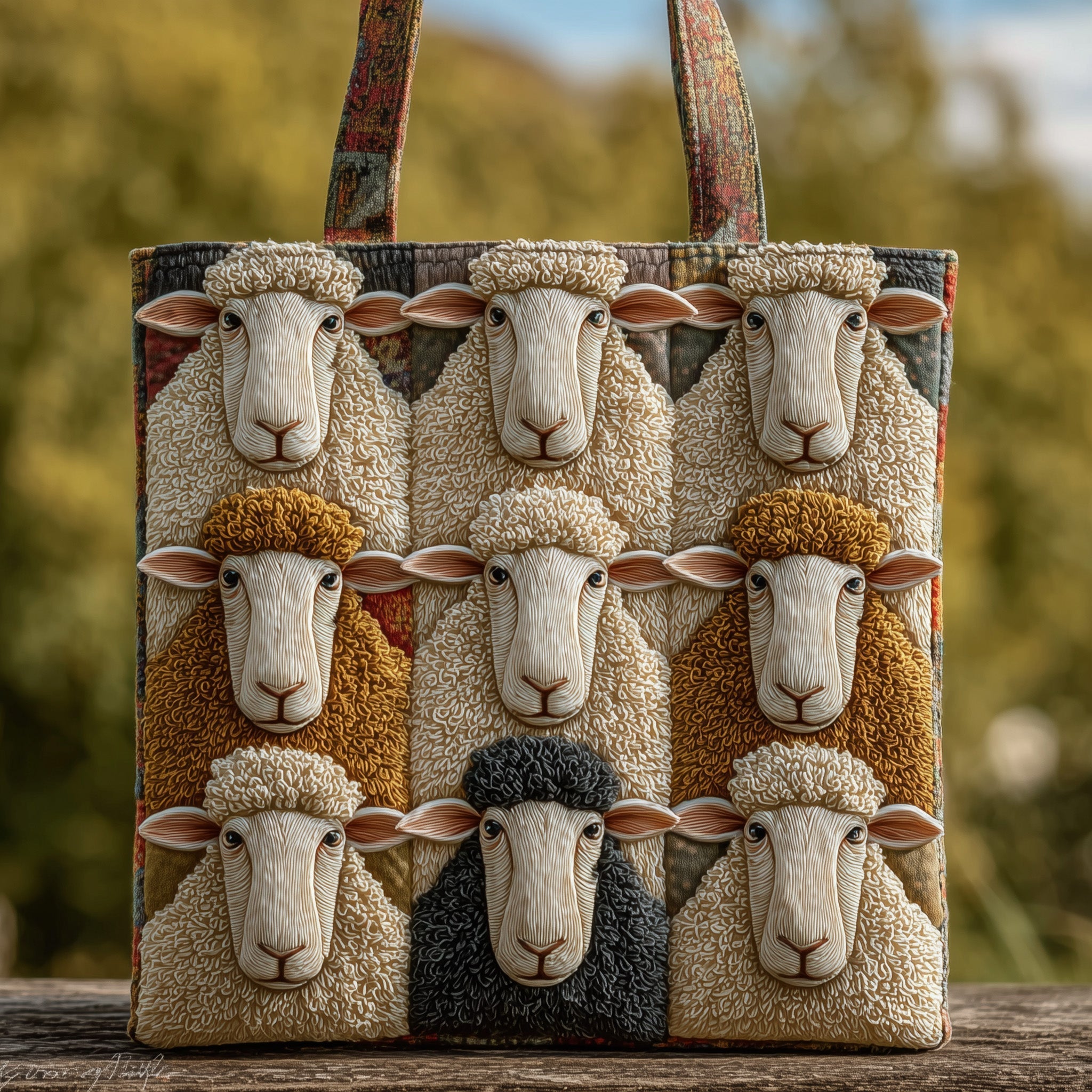 Sheep Quilted Tote Bag GFTOMA2708