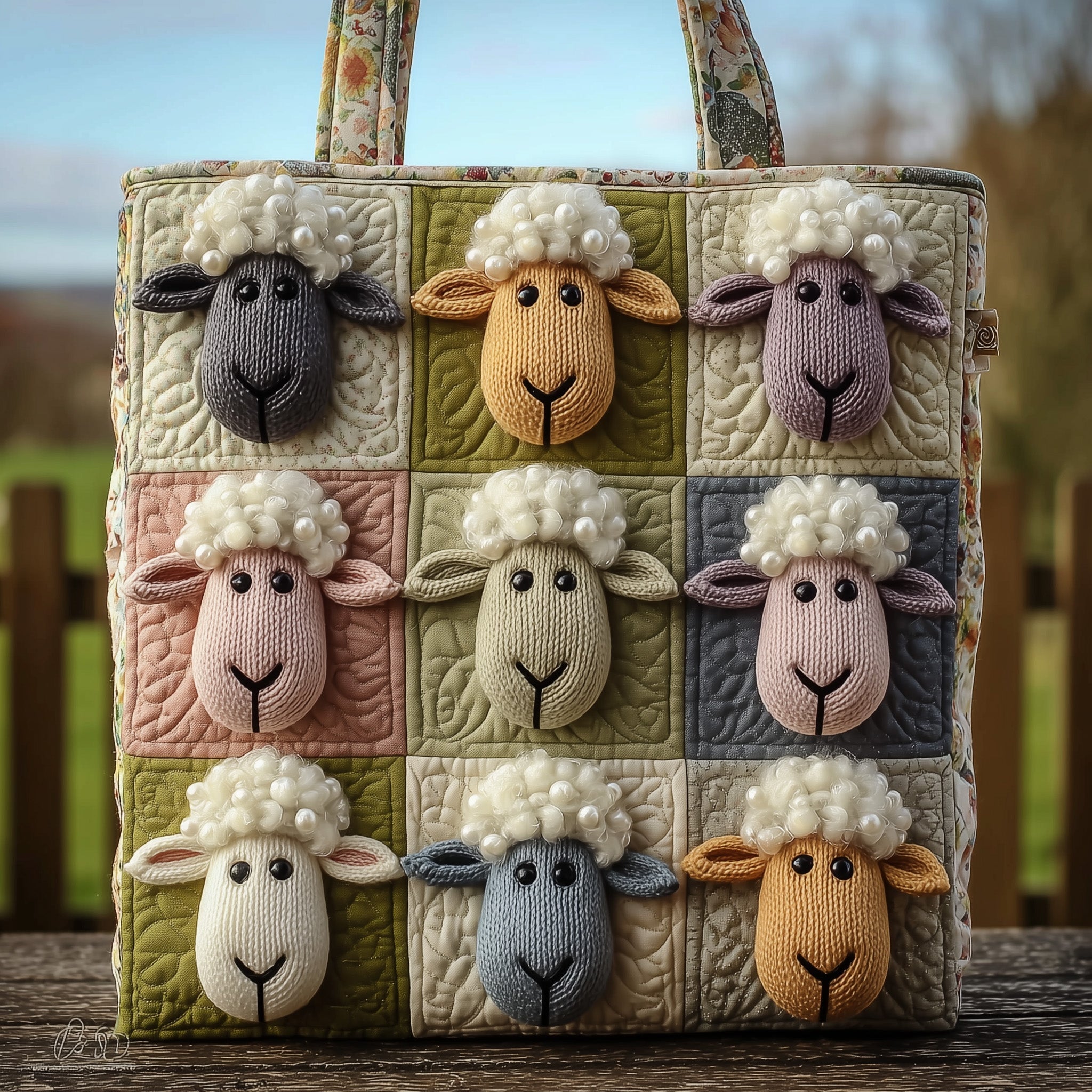 Sheep Quilted Tote Bag GFTOMA2711