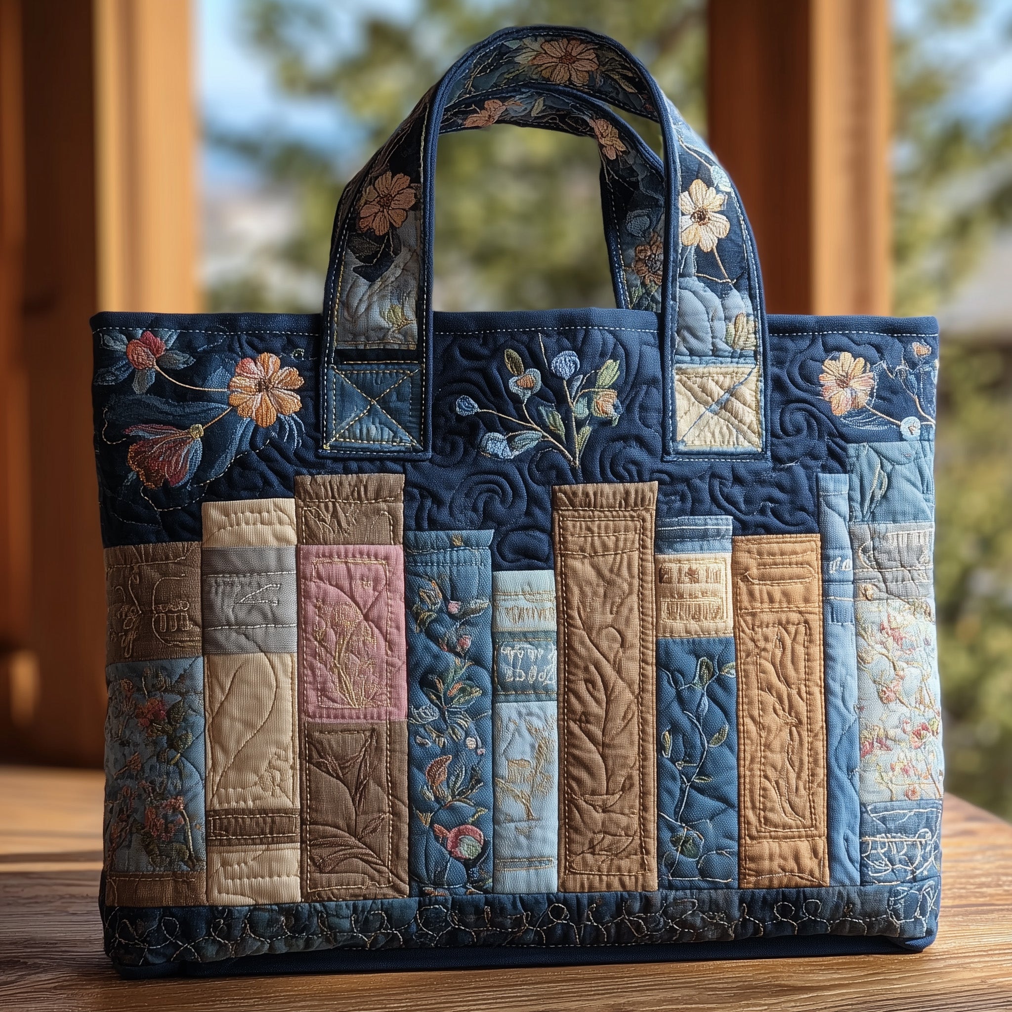 Cozy Book Quilted Tote Bag GFTOMA2784