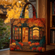 Fall Book Haven Quilted Tote Bag GFTOMA2792