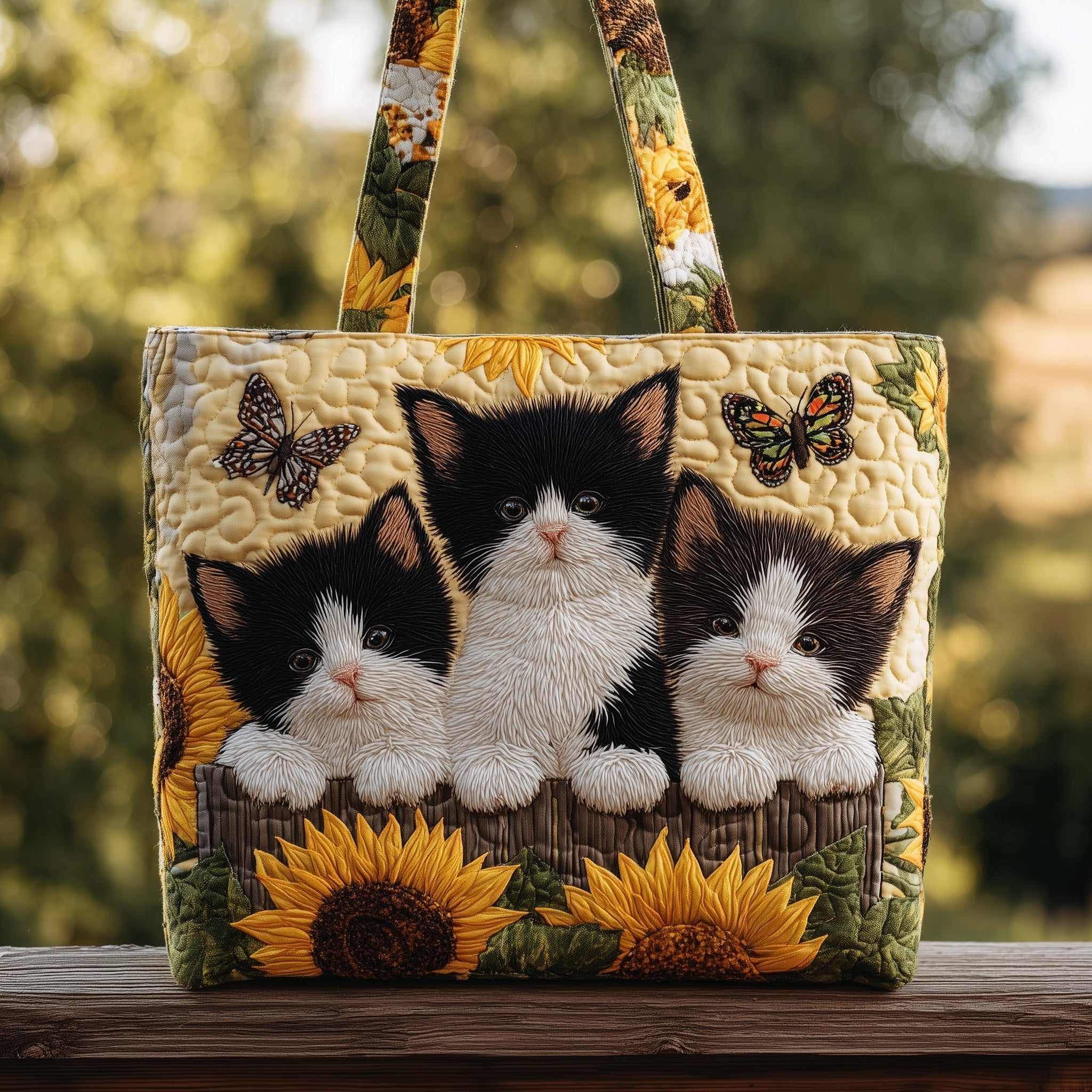Dreamy Cat Quilted Tote Bag GFTOMA3052