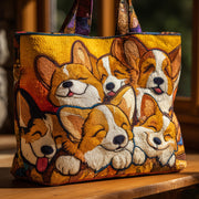 Corgi Quilted Tote Bag GFTOMA3369