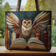Owl Book Quilted Tote Bag GFTOMA3504