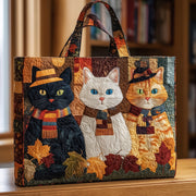 Autumn Cat Quilted Tote Bag GFTOMA3654