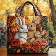 Autumn Bunnies Quilted Tote Bag GFTOMA4443