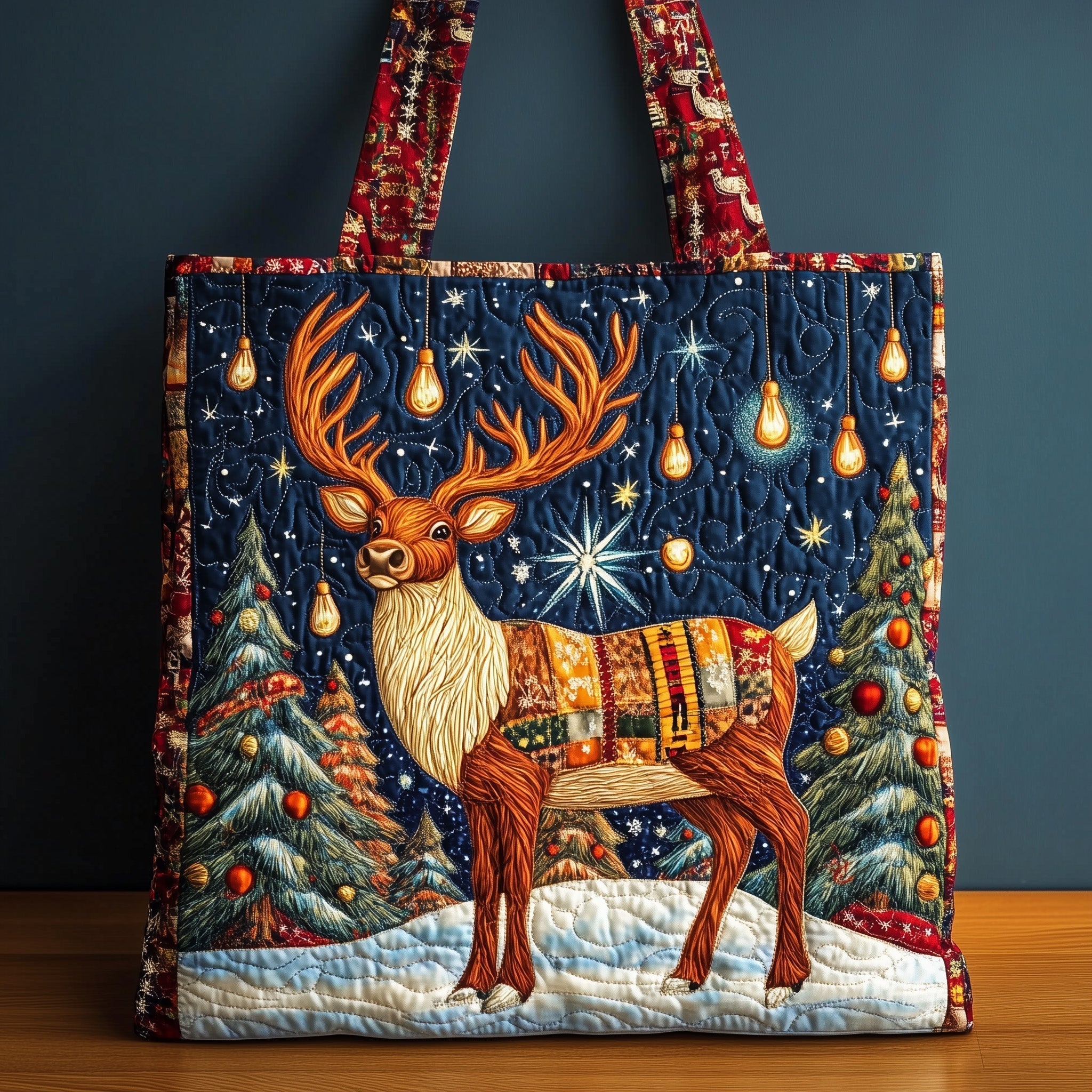 Christmas Time Quilted Tote Bag GFTOMA4499