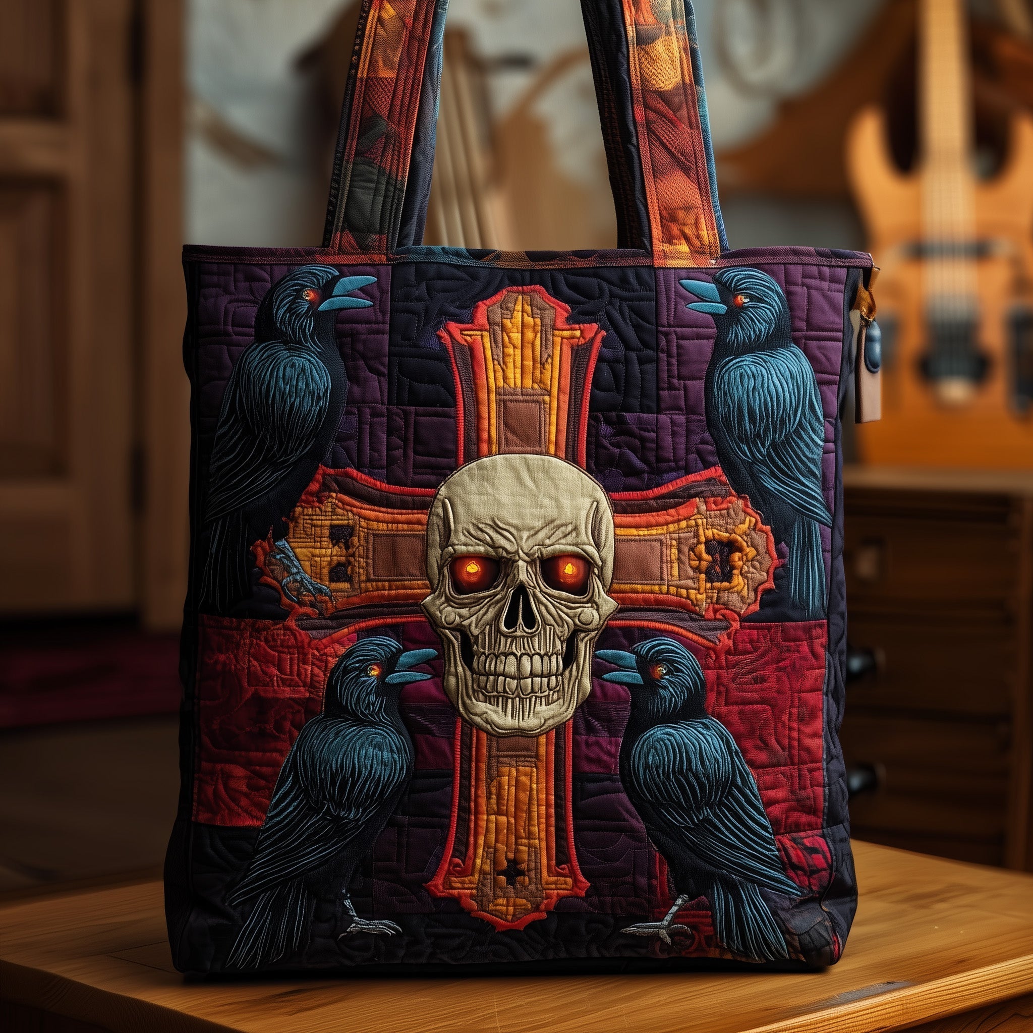 Gothic Relics Quilted Tote Bag GFTOMA4529