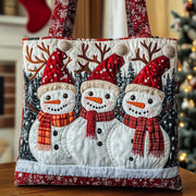 Jolly Snowman Quilted Tote Bag GFTOMA4550