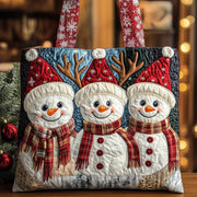 Jolly Snowman Quilted Tote Bag GFTOMA4551