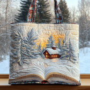 Christmas Library Quilted Tote Bag GFTOMA4580