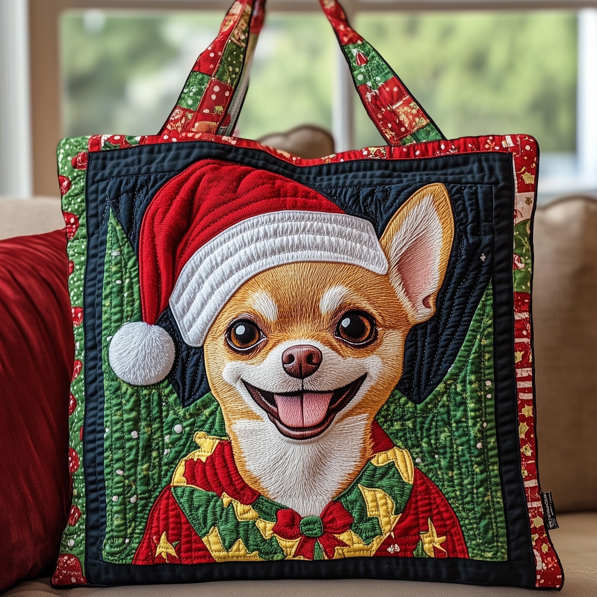 Chihuahua Quilted Tote Bag GFTOMA4621