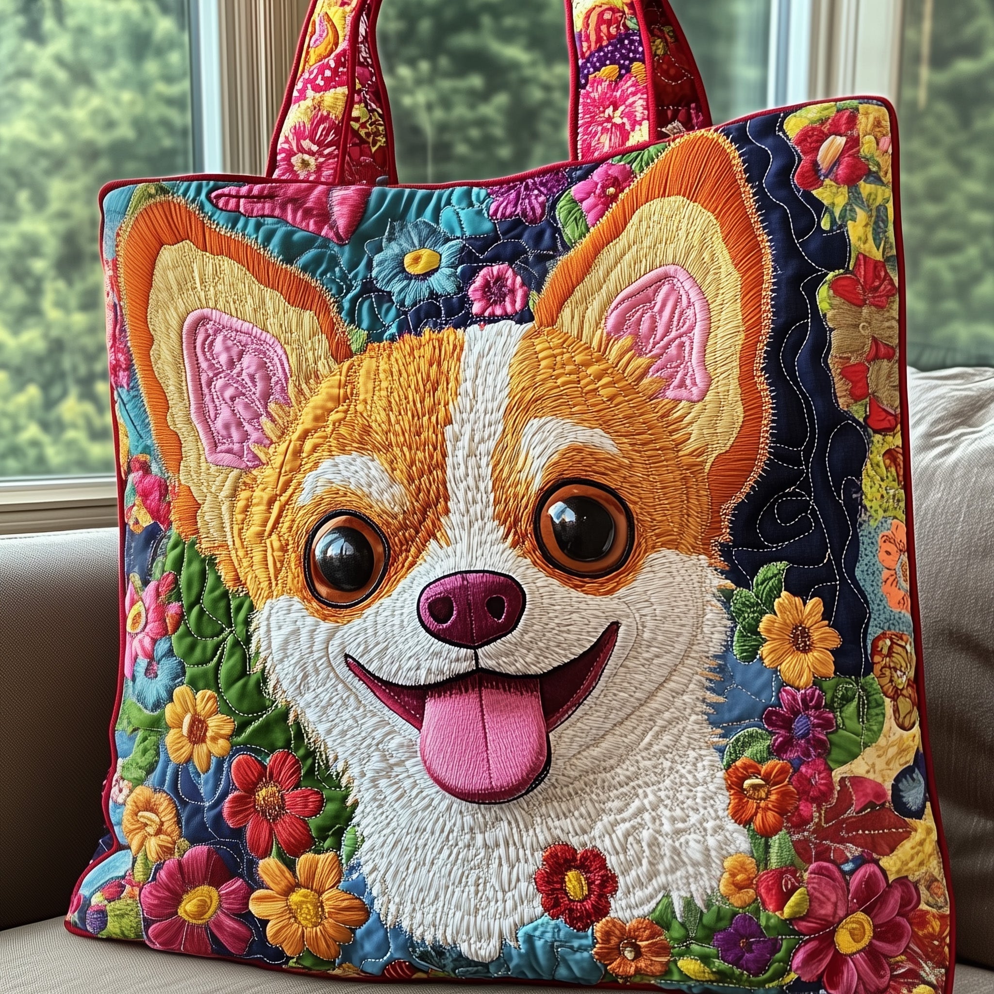 Chihuahua Quilted Tote Bag GFTOMA4625