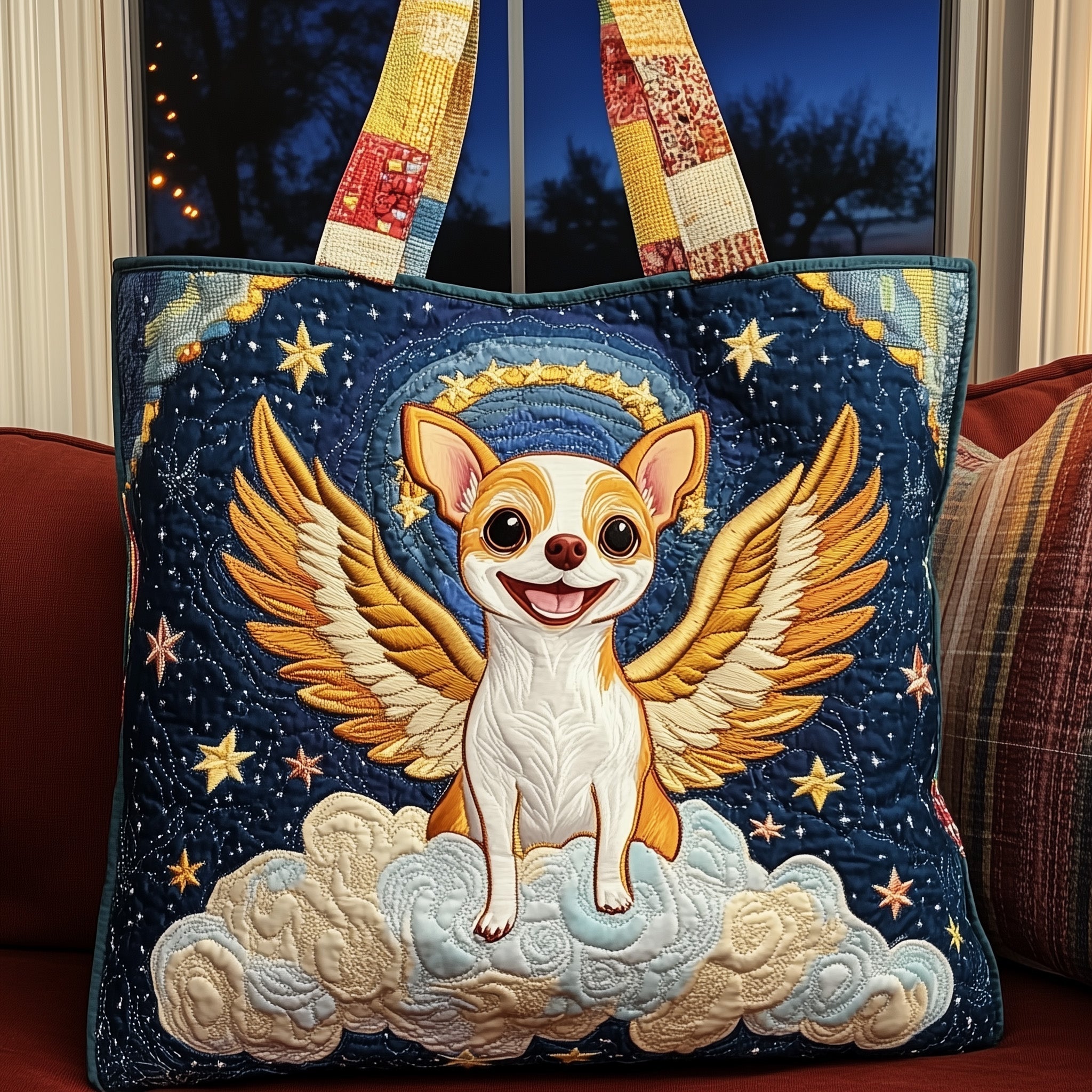 Chihuahua Quilted Tote Bag GFTOMA4628