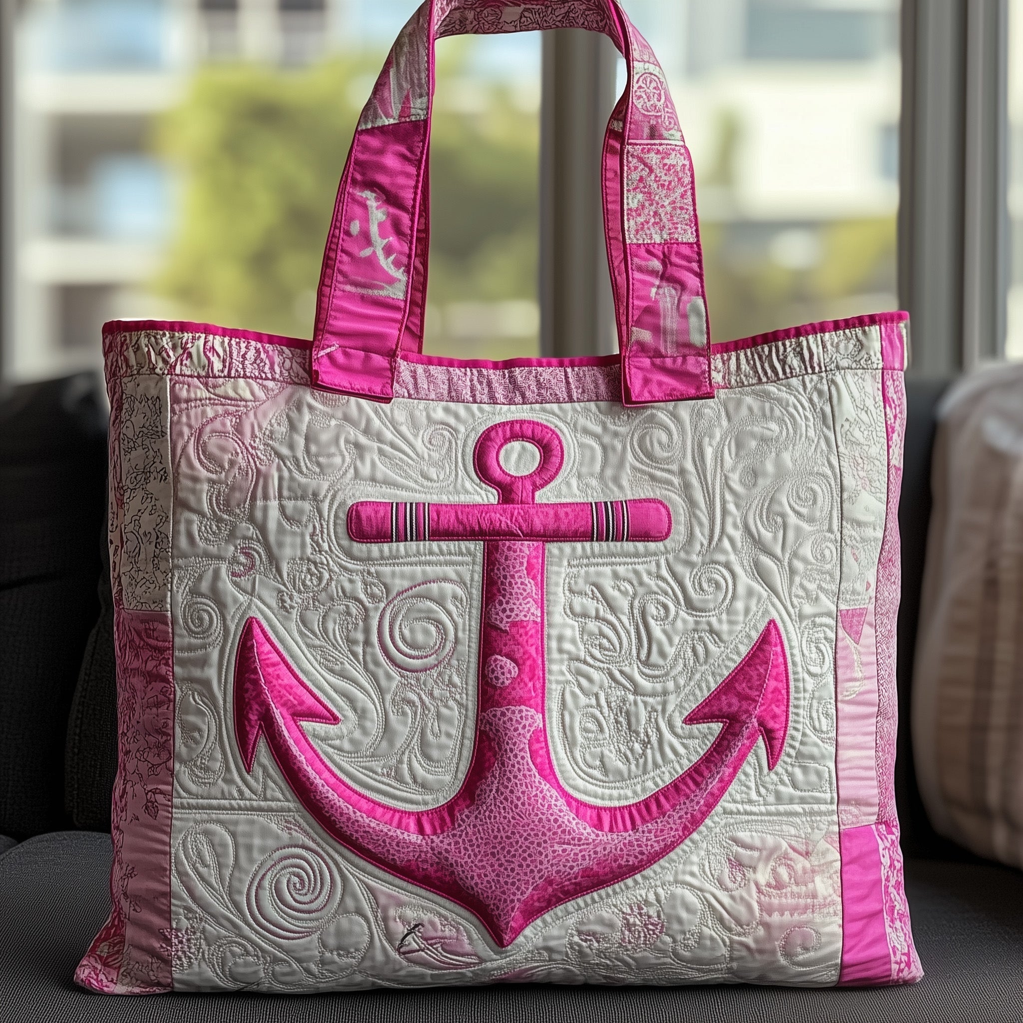 Pink Pride Quilted Tote Bag GFTOMA4632