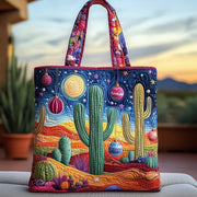 Christmas Cactus Quilted Tote Bag GFTOMA4685