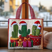 Christmas Cactus Quilted Tote Bag GFTOMA4687