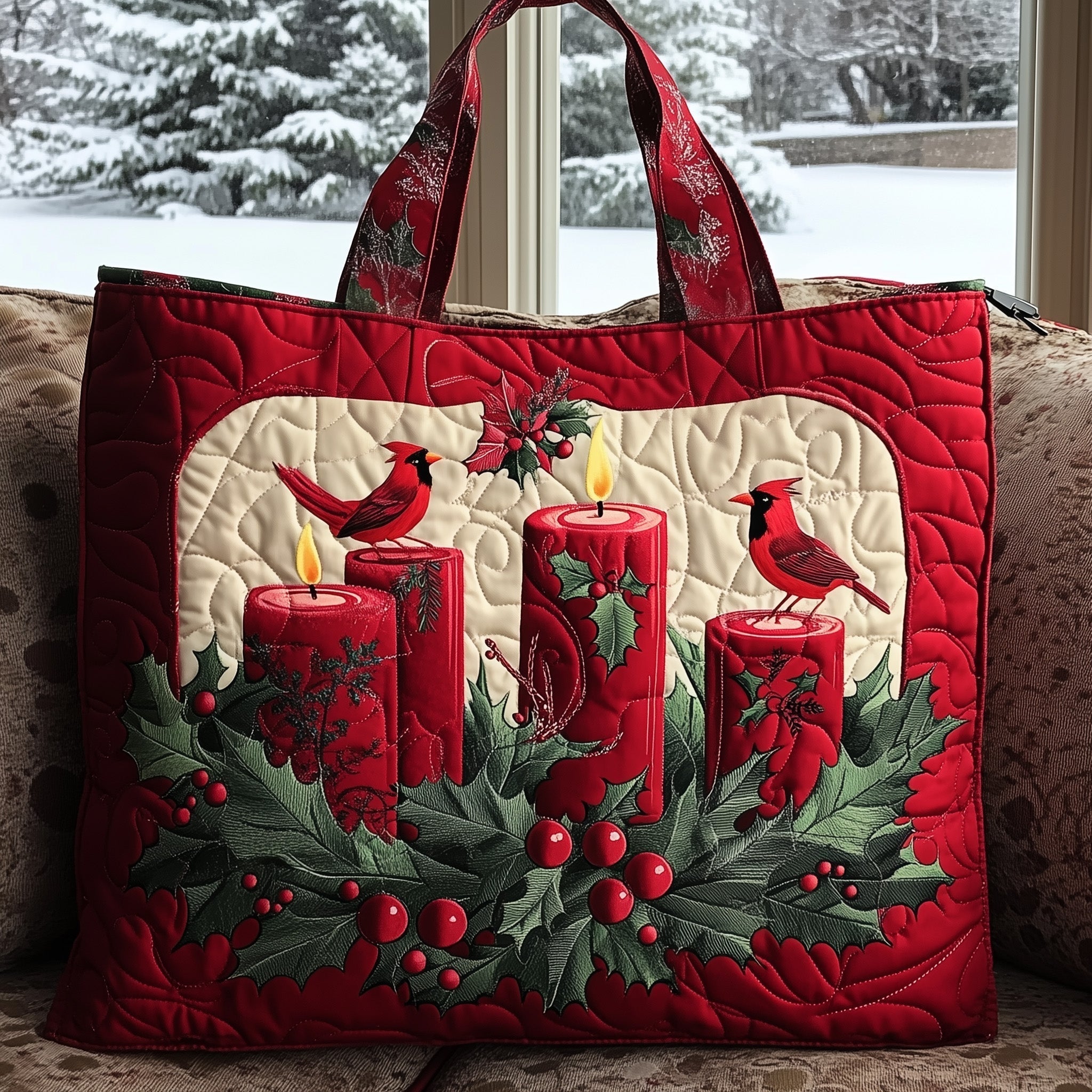 Yuletide Light Quilted Tote Bag GFTOMA4878