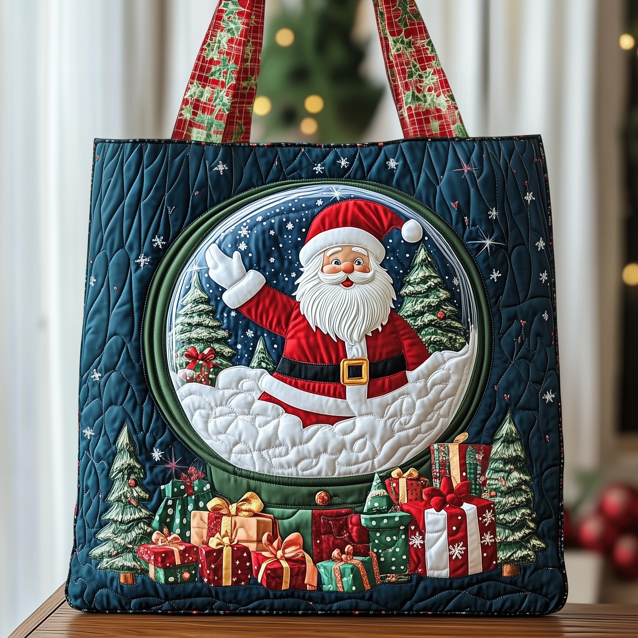 Jolly Santa Quilted Tote Bag GFTOMA5127