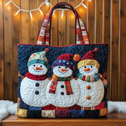 Snowman Lane Quilted Tote Bag GFTOMA5302