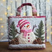 Snowman Lane Quilted Tote Bag GFTOMA5303