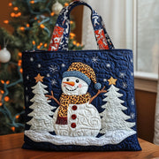 Snowman Lane Quilted Tote Bag GFTOMA5306