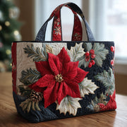 Poinsettia Bliss Quilted Tote Bag GFTOMA5308