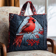 Cardinal Snow Quilted Tote Bag GFTOMA5770