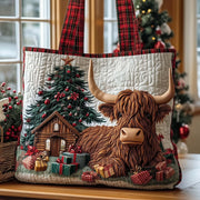 Highland Cow Quilted Tote Bag GFTOMA7553