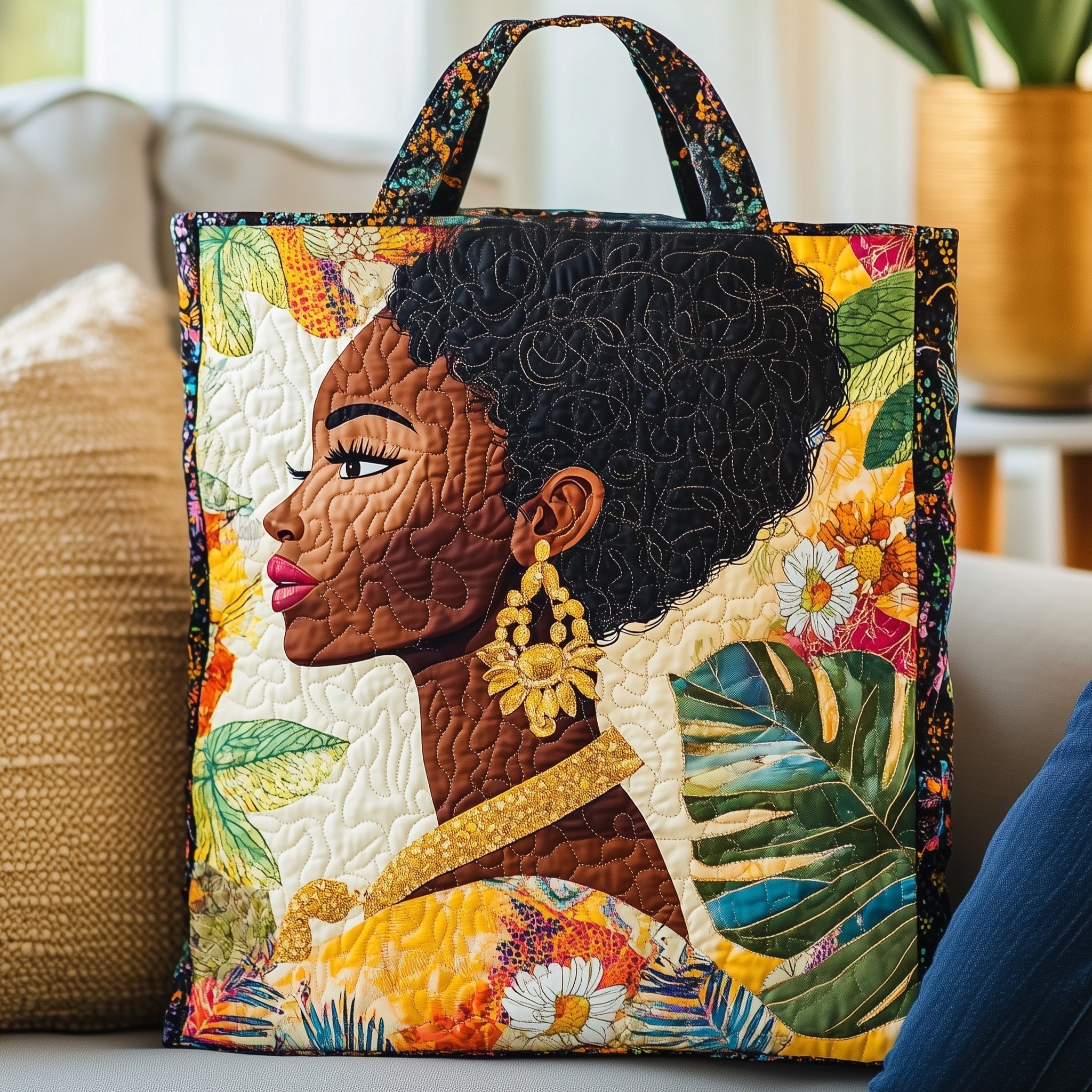 Melanin Pride Quilted Tote Bag GFTONL4591