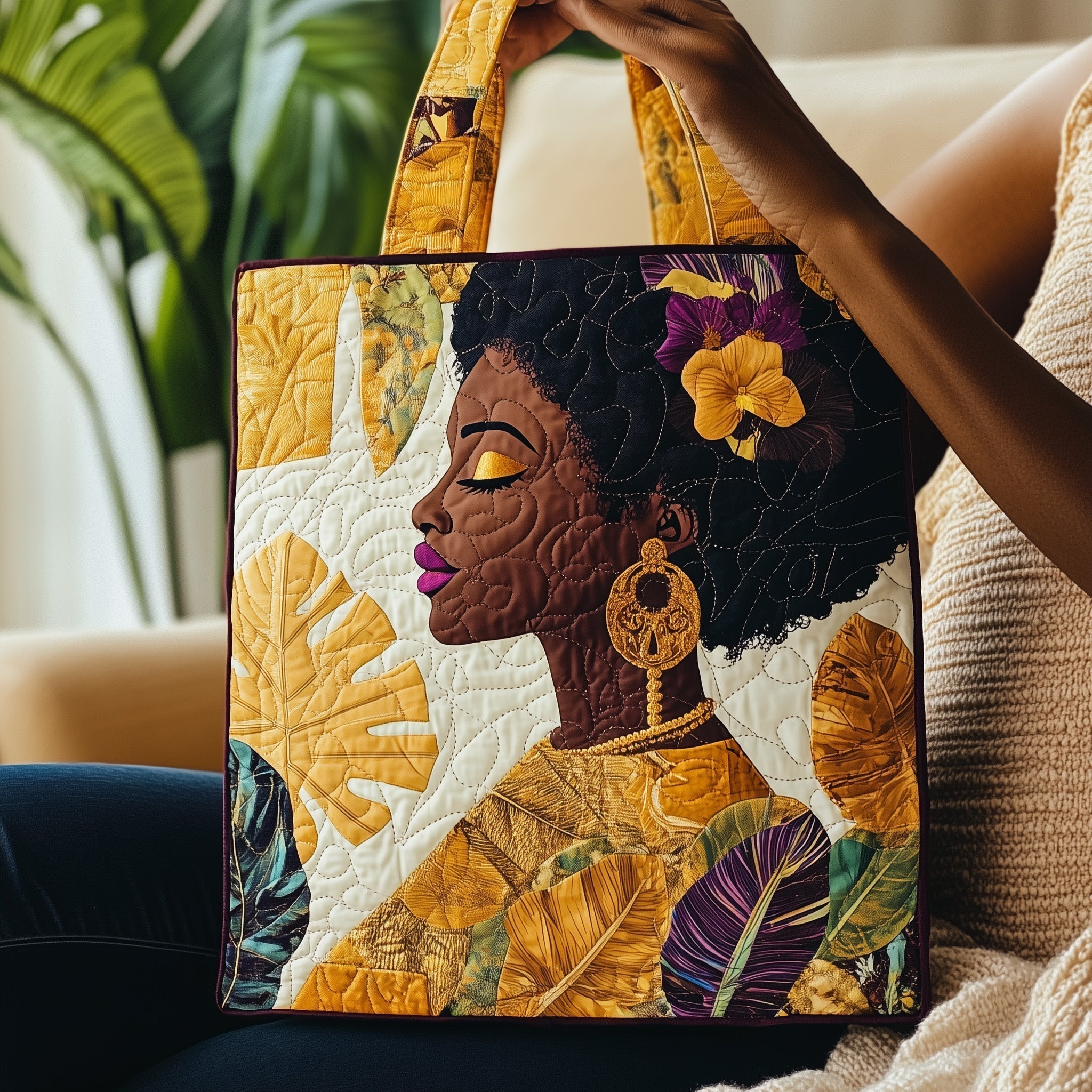 Majesty Queen Quilted Tote Bag GFTONL4592