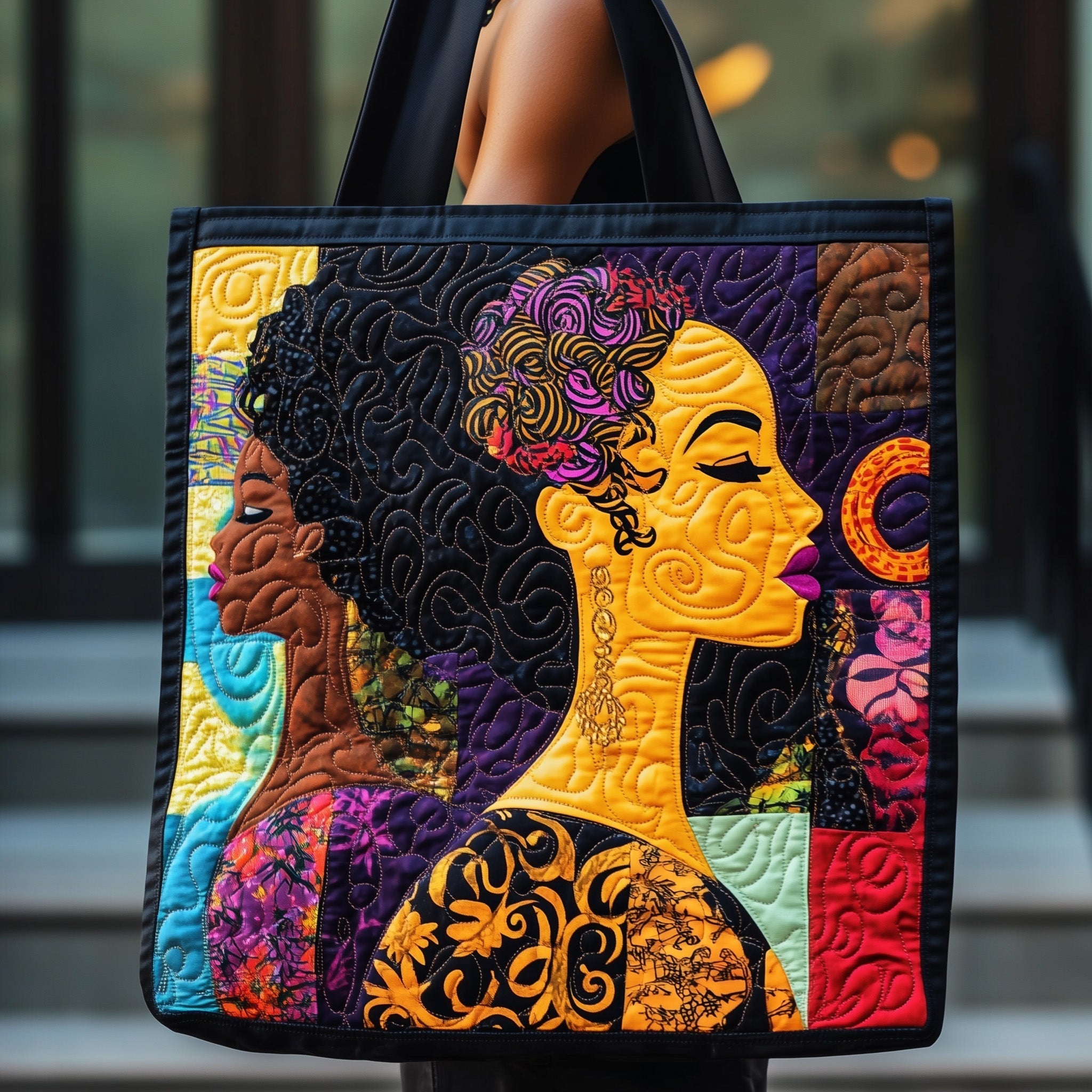 Melanin Magic  Quilted Tote Bag GFTONL4599