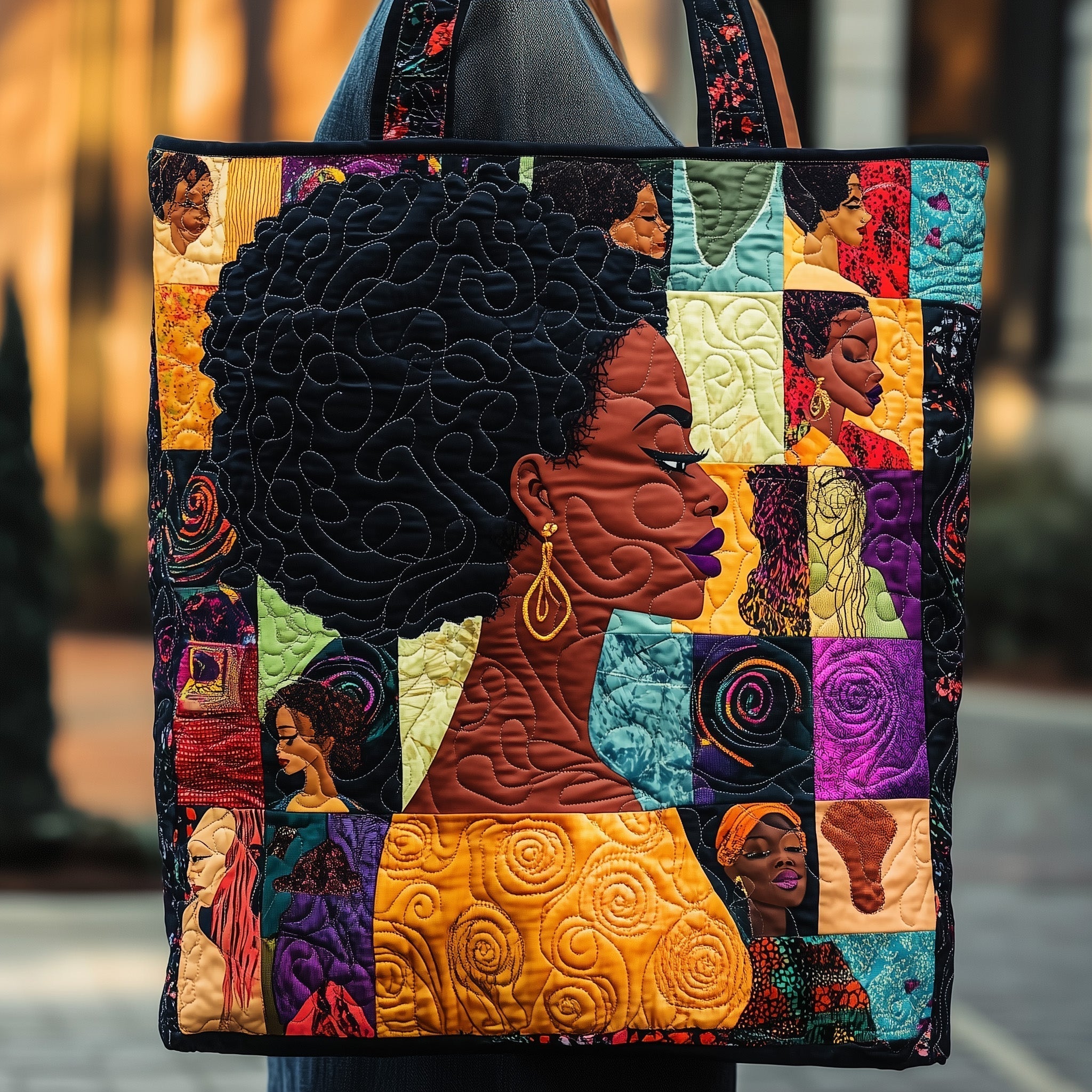 Melanin Magic  Quilted Tote Bag GFTONL4603