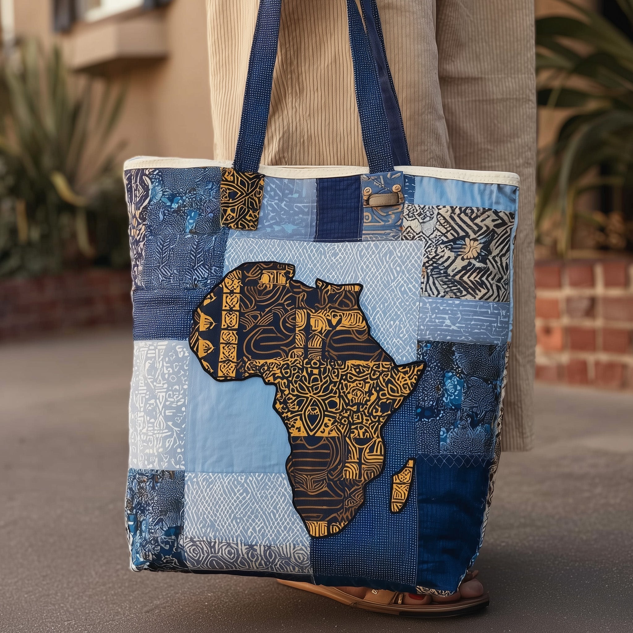 African Proud Quilted Tote Bag GFTONL5321