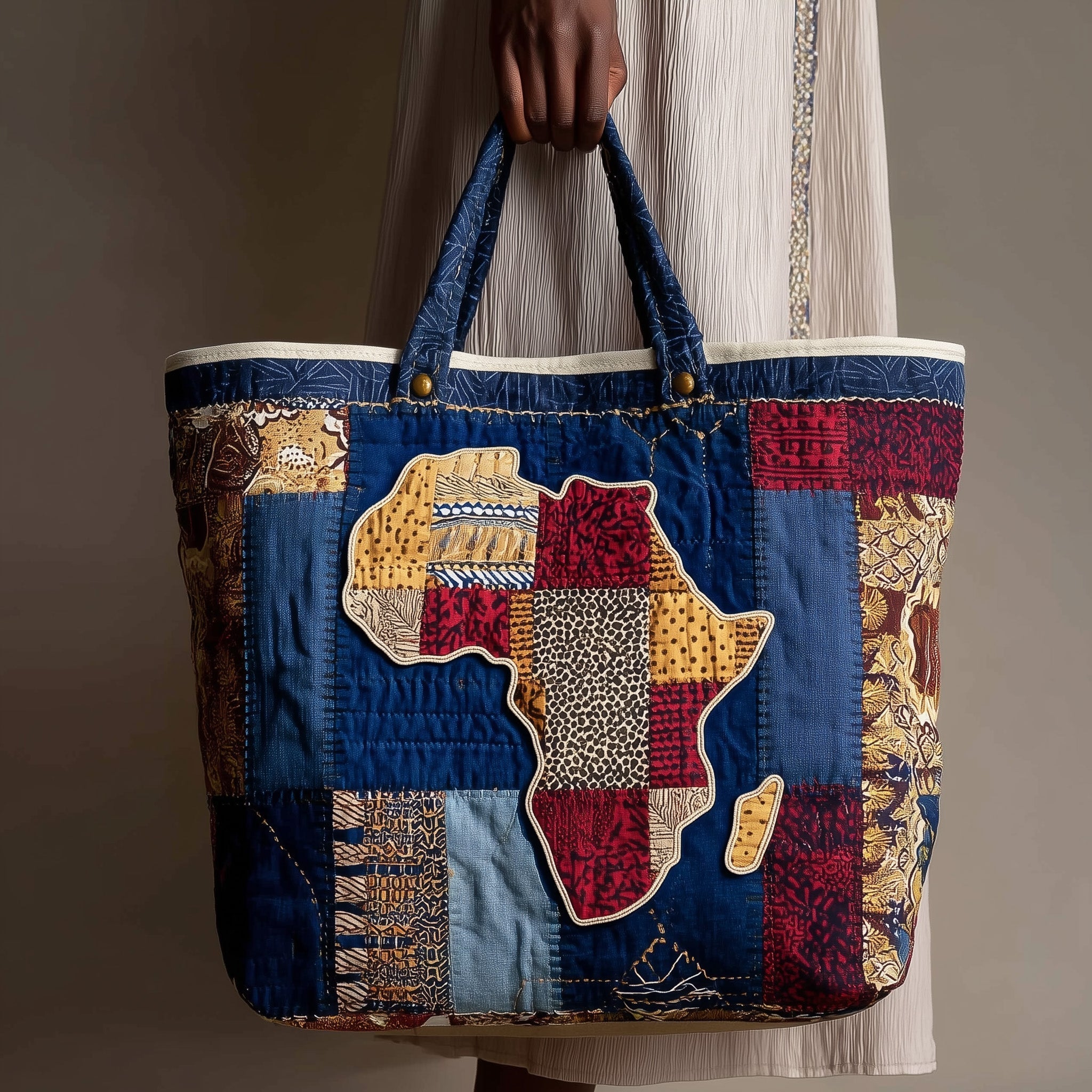African Proud Quilted Tote Bag GFTONL5328