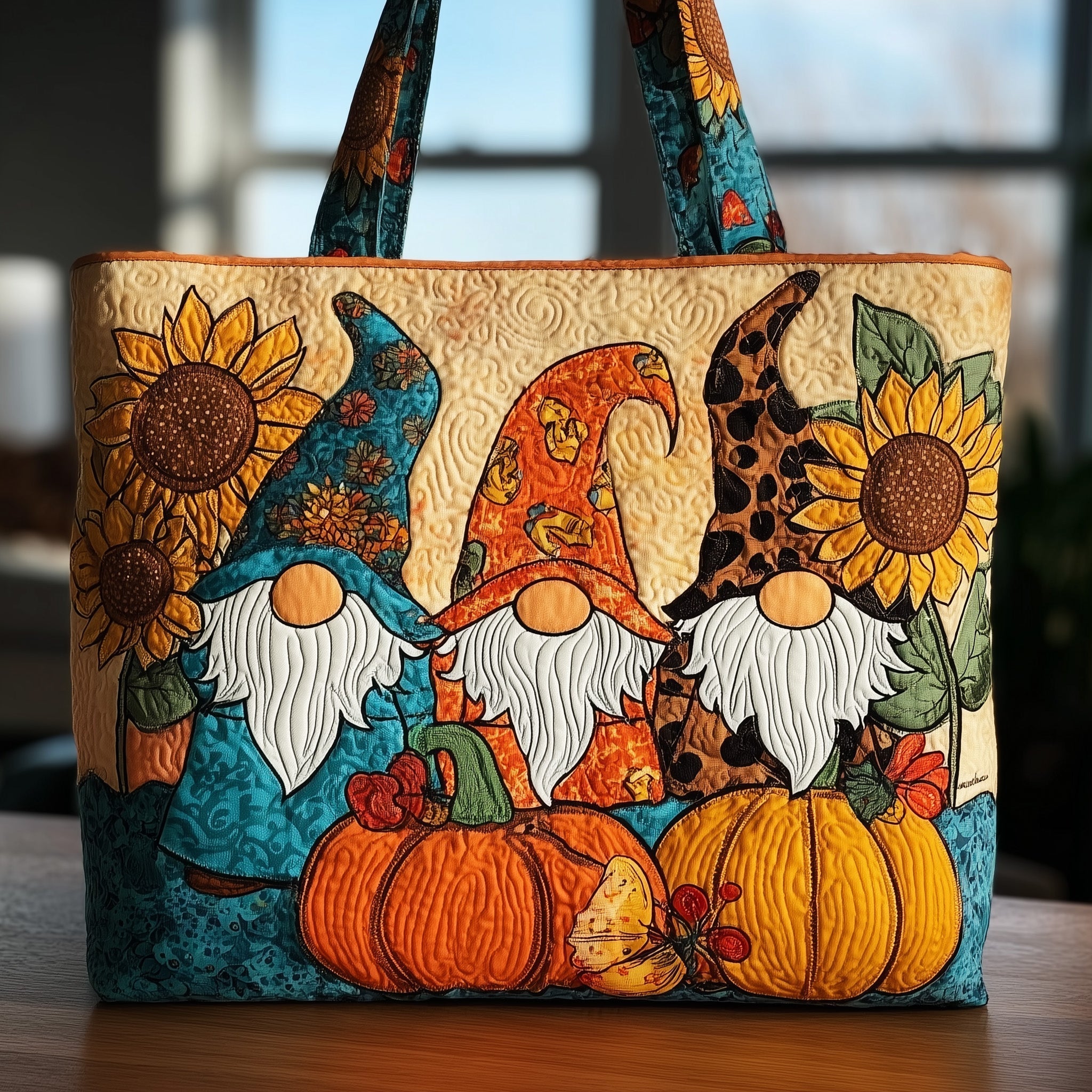 Fall Gnomes Quilted Tote Bag GFTONL5336