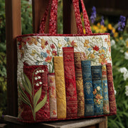Floral Bookworm Quilted Tote Bag GFTONL5386