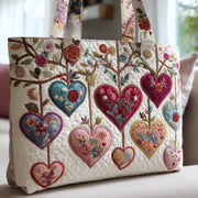 Heart Garden Quilted Tote Bag GFTONL5455