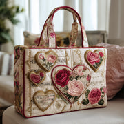 Vintage Heart Quilted Tote Bag GFTONL5468